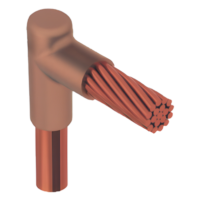 TGM-CTV-5/8R-2/0 - Molde para Soldadura Exotérmica / Tipo L / Tope Varilla 5/8 In a Cable 2/0 AWG / Conexiones Horizontales