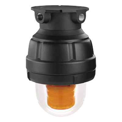 27XST-120-A - Luz estroboscópica a prueba de explosiones ideal para ambientes peligrosos, 120Vca, ámbar, montaje no incluido