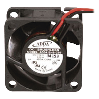 1928118 - Ventilador Axial, sin Escobillas de 40 X 40 X 20 mm, Rodamiento de Baleros, Cables de 30 cm, 12 Vcc, 100 mA, 8.8 CFM.