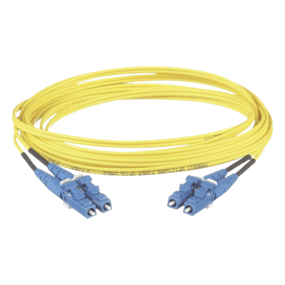 F92ELLNLNSNM003 - Jumper de Fibra Óptica / Monomodo OS2 9/125 / LC-LC Dúplex / LSZH / 3 m (9.84 ft) / 1.6 mm / Amarillo