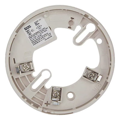 B501-IV - Base plug-in / 4 in (10.2 cm) / 15-32 VDC / Terminales a tornillo / Compatible con sistemas inteligentes / UL268, ULC S529 / Marfil