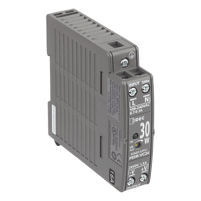 PS24-S30W - Fuente de Alimentación Conmutada / 24 VDC 30 W / Entrada Universal 100-240 VCA / Riel DIN 22.5 mm / -25 a 75 °C