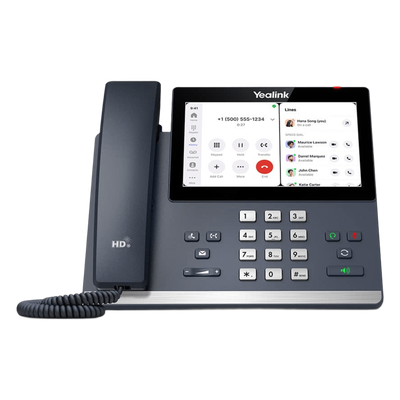 MP56-E2-ZOOM - Teléfono IP Empresarial / Pantalla Táctil 7" 1024x600 / Audio HD con Cancelación de Ruido / Wi-Fi Dual Band 433 Mbps / Bluetooth 5.2 / PoE Gigabit / Android 13 Optimizado para Zoom