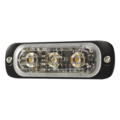 SP3A - Luz Auxiliar LED / 3 LEDs Ámbar / Multivoltaje 12~24 VCD / 12 Patrones de Destello / IPX8 / SAE J595 Clase 1