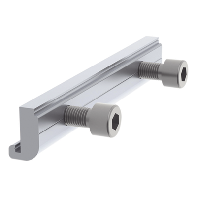 EPL-SCG201-R - Conector de empalme / Aluminio anodizado anticorrosivo / Riel 3 y 7 / Industrial