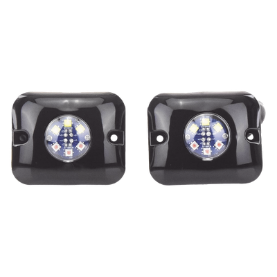 X12AW - Estrobos Ocultos LED / 12 LEDs / 12 Patrones de Destello / 10-24 VCC / 1 A Máx. / 3.2 x 1.8 cm