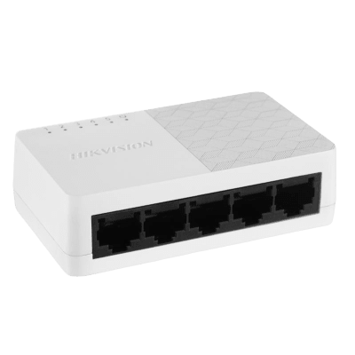 DS-3E0505D-O - Switch de Escritorio / 5 Puertos Gigabit / 10/100/1000 Mbps / Diseño Compacto / Plug and Play