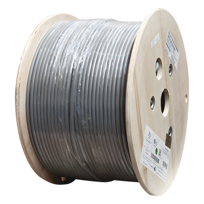 9A6M4-A5 - Bobina de Cable Blindado F/UTP / Cat6A / 4 Pares / 10GBase-T / CM / 305 m (1000 pies) / Gris