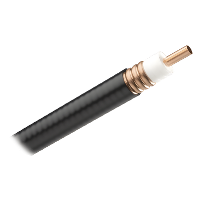 AVA550/500M - Bobina de Cable Coaxial / 500 m (1640 ft) / 50 Ω / 28.13 mm OD / Cobre Corrugado Sólido / -55°C a +85°C