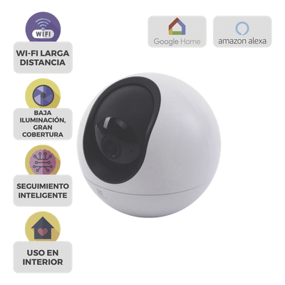 CS-H6 - Cámara PT IP / 3K 5 Megapixel / Wi-Fi Dual Band / Detección IA Humanos y Mascotas / Audio Bidireccional / IR 10 m (32.8 ft) / Uso Interior