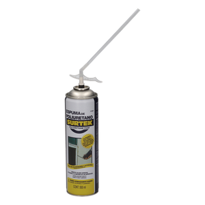 SYS-113-501 - Espuma de Poliuretano / Capacidad 500 ml / Válvula de una sola aplicación / Tubo de extensión incluido