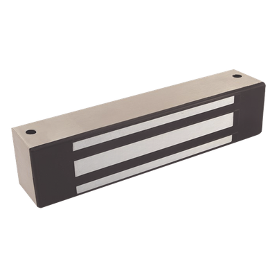 LP-M32 - Chapa Magnética / 600 lbs (272 kg) / Acero Inoxidable Cepillado / Sellado Intemperie / -40 a +60°C (-40 a +140°F) / 12/24 VDC