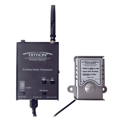 RDC447 - Intercomunicador Inalámbrico UHF / Alcance 2 km (1.2 mi) / 2 Watts / 10 Canales / Espaciado 12.5 kHz / Bocina 1000 mW