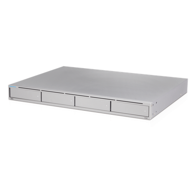 UNVR - NVR Ubiquiti UNVR con 4 bahías para disco duro, recomendado para 15 cámaras 4K, puerto Gigabit RJ-45