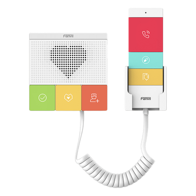Y501WY - Intercomunicador SIP / Wi-Fi Dual Band / 6 Botones Antibacteriales / IP54 / 1 Relevador / Audio HD