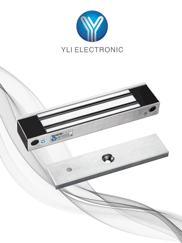 Cerradura Magnética YLI YM350WS 350 kg / Puertas Madera, Vidrio, Metálicas / IP68