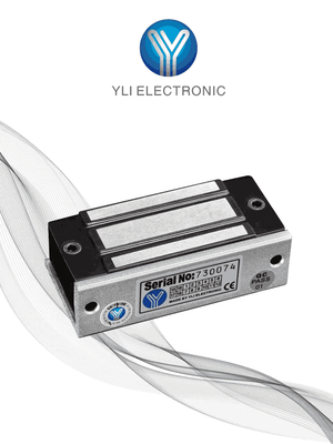 Cerradura Magnética YLI YM60 60 Kg 12VDC para Puertas de Madera/Vidrio/Metálicas