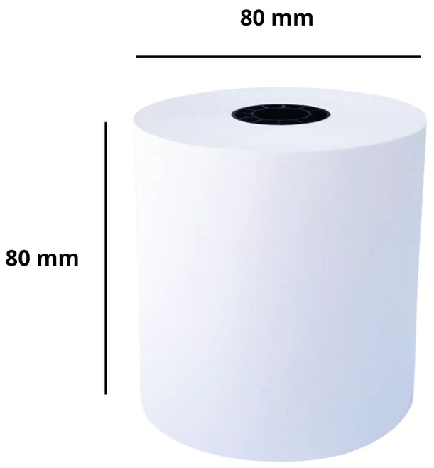 PCM Papel Rollos Térmico 80x80 mm, Modelo 480080-32, Ideal Para TPV
