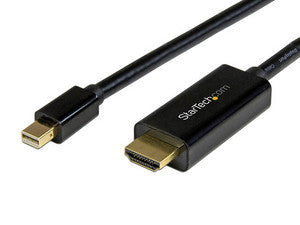 Cable Convertidor Mini DisplayPort a HDMI de 1m, 4K, Color Negro, 60Hz