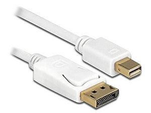 Cable de Vídeo BRobotix DisplayPort a Mini DisplayPort, 1.8m, Color Blanco.