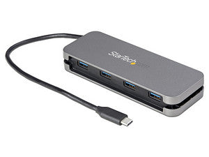 Hub Startech USB-C 3.0 a 4 Puertos USB-A 3.1, 5Gbps, Aluminio, Compacto