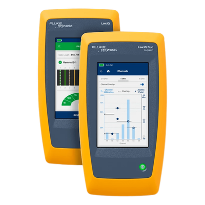 LIQ-DUO-KIT-H6-MX - Fluke Networks Calificador de Red y Wi-Fi / Verificación 10GBASE-T / Diagnóstico Switch VLAN