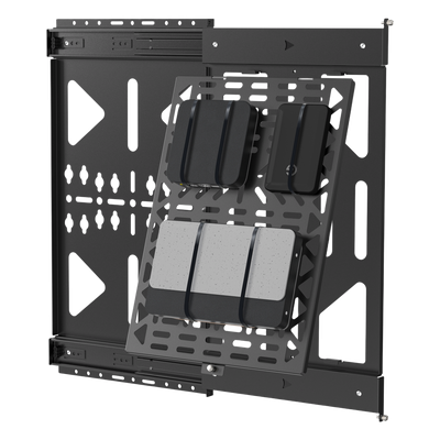 APM-10-01 - Brateck Panel de Almacenamiento AV Deslizante / Capacidad 10 kg (22 lbs) / Rango 300 mm