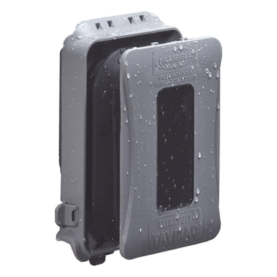 HUB-ML500G - Hubbell Cubierta impermeable / 1 entrada / Montaje horizontal-vertical HUB-ML500G