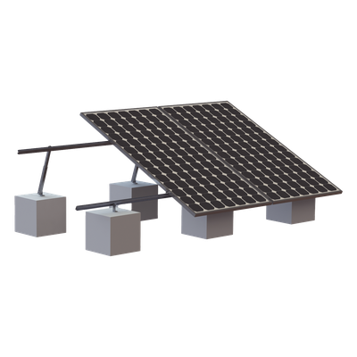 VEKTOR8R3M - Estructura de Montaje Solar / 3 Módulos Fotovoltaicos / Riel Tipo 8 de 4050 mm / Aluminio Anodizado / Resistencia al Viento 136 km/h / Ángulo 20° a 45°