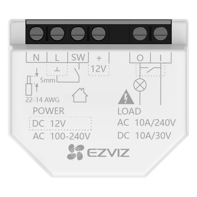 CS-T35WD - Ezviz Relé Inteligente Wi-Fi / 16A 250VAC / Wi-Fi 6 y BLE CS-T35WD
