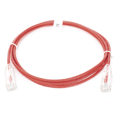 LP-UT6-200-RD-28 - Linkedpro By Epcom Cable de Parcheo Slim UTP Cat6 / 2 m (6.56 ft) / 28 AWG LP-UT6-200-RD-28