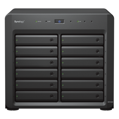 DX1222 - Synology Unidad de Expansión / 12 Bahías HDD/SSD SATA / Intercambio en Caliente DX1222