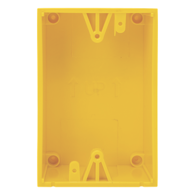 KIT-71100A-Y - Caja trasera de montaje color amarillo para estaciones de parada STOPPER