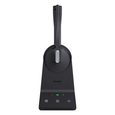 WH64-DUAL-UC - Auriculares Inalámbricos UC / DECT y Bluetooth 5.2 Simultáneos / Triple Conexión / 32 Horas de Conversación / Cancelación de Ruido con 3 Micrófonos