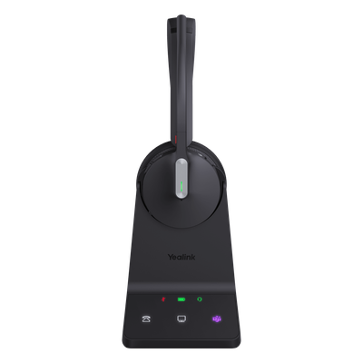 WH64-DUAL-TEAMS - Auricular Inalámbrico Empresarial / DECT y Bluetooth 5.2 Simultáneos / 32 Horas de Conversación / Cancelación Activa de Ruido / Triple Conexión / Acoustic Shield 2.0