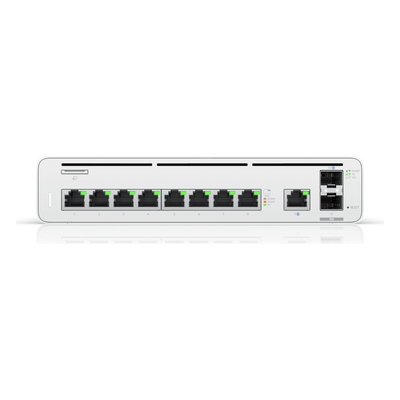 UISP-CONSOLE - Consola Gateway-Switch / 8 Puertos LAN GbE RJ45 / 2 Puertos SFP+ 10G / Router WAN 1GbE / Rendimiento 8,500 Mbps / SSD 128 GB / Montaje Rack 1U