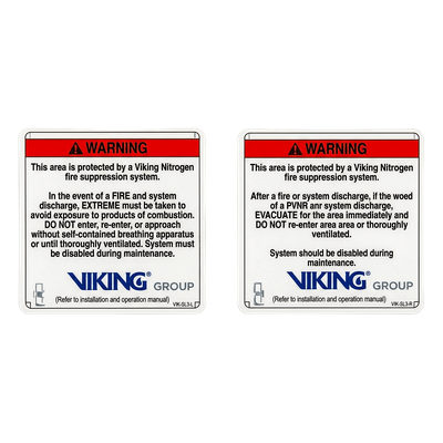 24587-S - Señalamiento de Advertencia Exterior Nitrogeno | Sistemas de Extinción Oxeo