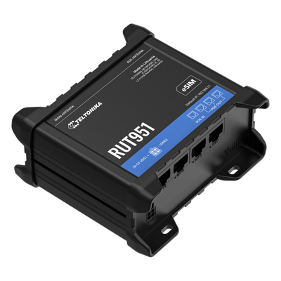 RUT951-POE - Teltonika Router Industrial 4G LTE / Cat 4 150 Mbps / Dual SIM + eSIM RUT951-POE