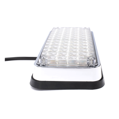 XLTE295RW - Luz de Advertencia LED / 7x3" / Bicolor Rojo/Claro / 66 LEDs / 12 VCC / 10 Patrones de Destello / Montaje Permanente
