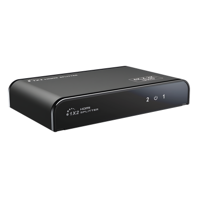 TT-312-V2.0 - Divisor (Splitter) HDMI 4K de 1 entrada a 2 salidas / Soporta 4K×2K / HDMI 2.0 / HDCP 2.2 / HDMI 3D / Longitud del cable de Entrada ≤30m, Salida ≤25m / Divide 1 Entrada de video HDMI a 2 Salidas de Video HDMI (Simultaneas).