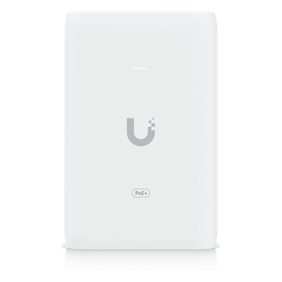 UACC-POE+-2.5G - Adaptador PoE+ / 30 W / 2.5 Gbps / 48V 0.65A / (2) Puertos RJ45 Blindados / LED Indicador / Protección contra Sobretensiones