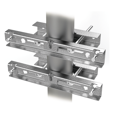 EI-PCB-40M-R2 - Montaje Galvanizado para Instalar en Poste o Pared Gabinetes con Iniciales EIPCB