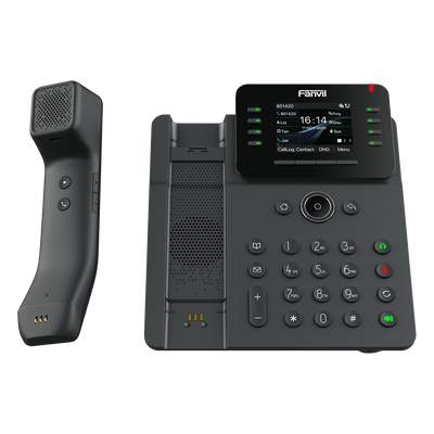V62-PRO - Teléfono IP / Handset Inalámbrico Bluetooth / 12 Líneas SIP / Pantalla IPS Táctil 2.8" HD / Conferencia 6 Vías / Puertos Gigabit / PoE 802.3af