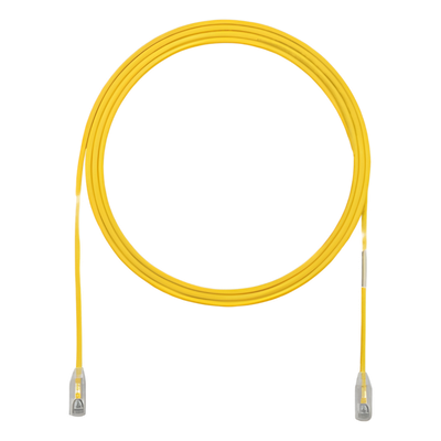 UTP28SP25YL - Cable de Parcheo UTP Cat6 / 28AWG Diámetro Reducido / 7.62 m (25 ft) / 250 MHz / Doble Clasificación CM/LSZH / PoE IEEE 802.3bt