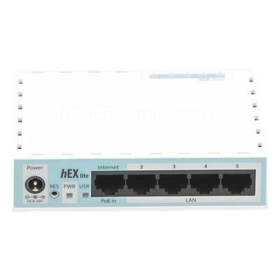 RB750R2 - Mikrotik hEX lite router Blanco