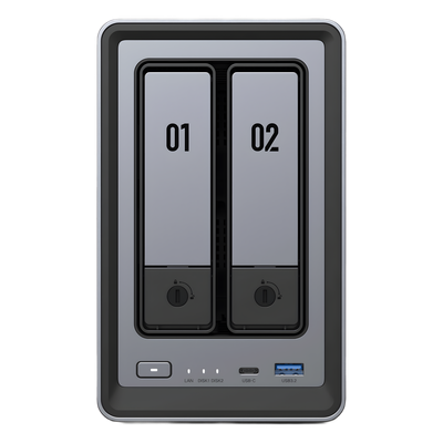 25242 - Ugreen NASync DXP2800 NAS Compacto Intel® N N100 8 GB DDR5 UGOS Pro Negro