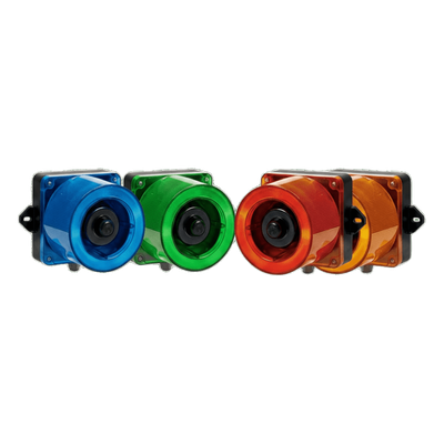 QWCD50-012024-G-LC - Qlight Baliza LED Verde con Sirena / 31 Tonos / 123 dB QWCD50-012024-G-LC