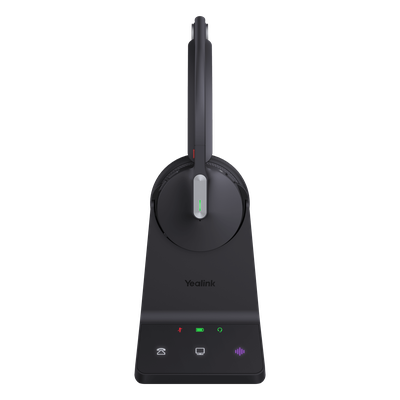 WH64-MONO-UC - Diadema Inalámbrica / DECT-Bluetooth 5.2 / Acoustic Shield 2.0 / 3 Micrófonos Antiruido / 32 Horas / 185m (607 pies) DECT / 50m (164 pies) Bluetooth / Busylight Dual / UC Plug-and-Play