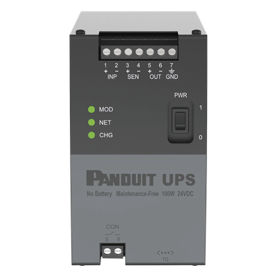 UPS00100DC - UPS Industrial / 100 Watts / 24 Vcd / Ultracondensadores / Riel DIN / -40 a 60 °C (-40 a 140 °F)
