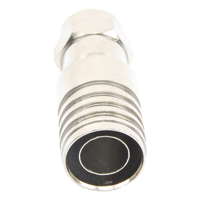 TT11-F03 - Conector F Macho / Plegable / 75 Ohm / Para Cable RG-11 / Rango -20°C a 80°C / Cuerpo Bronce-Niquelado